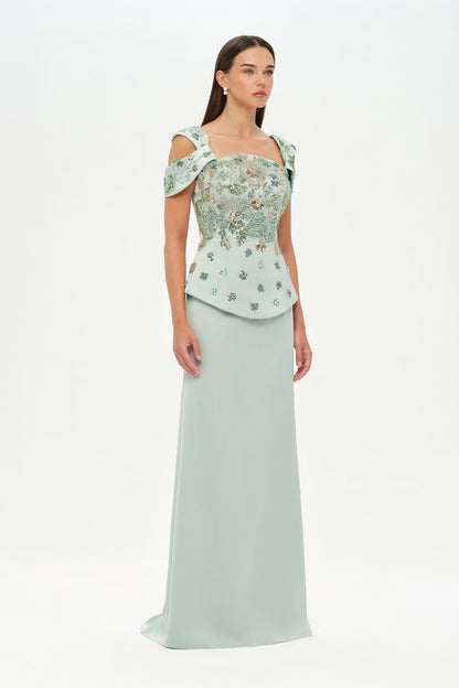 Elegant embellished gown 2711