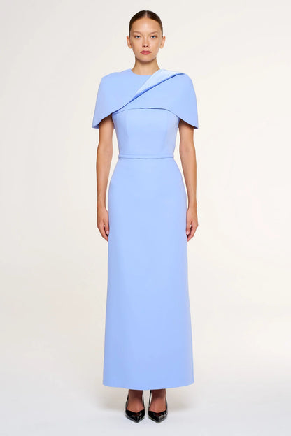 Elegant Evening Dress with Cape – Luxury Formal Dress 1390