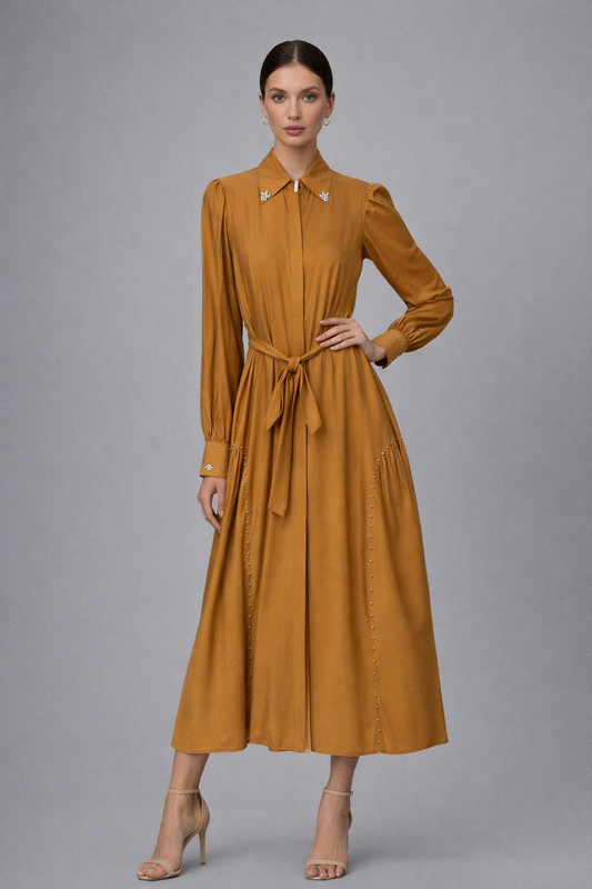 فستان خفيف ناعم بفصوص عالاطراف