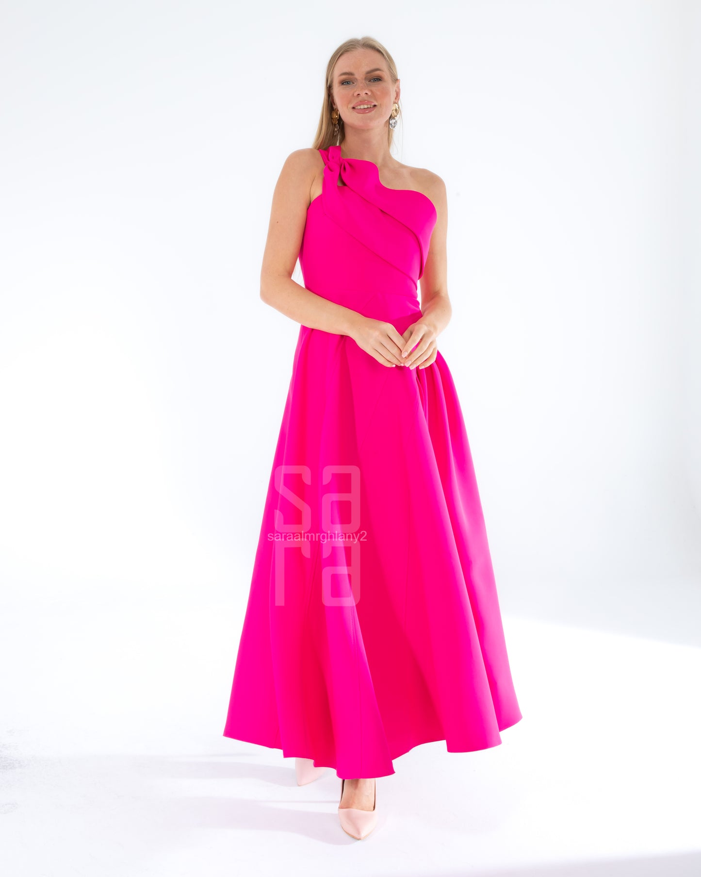 فستان فوشيا