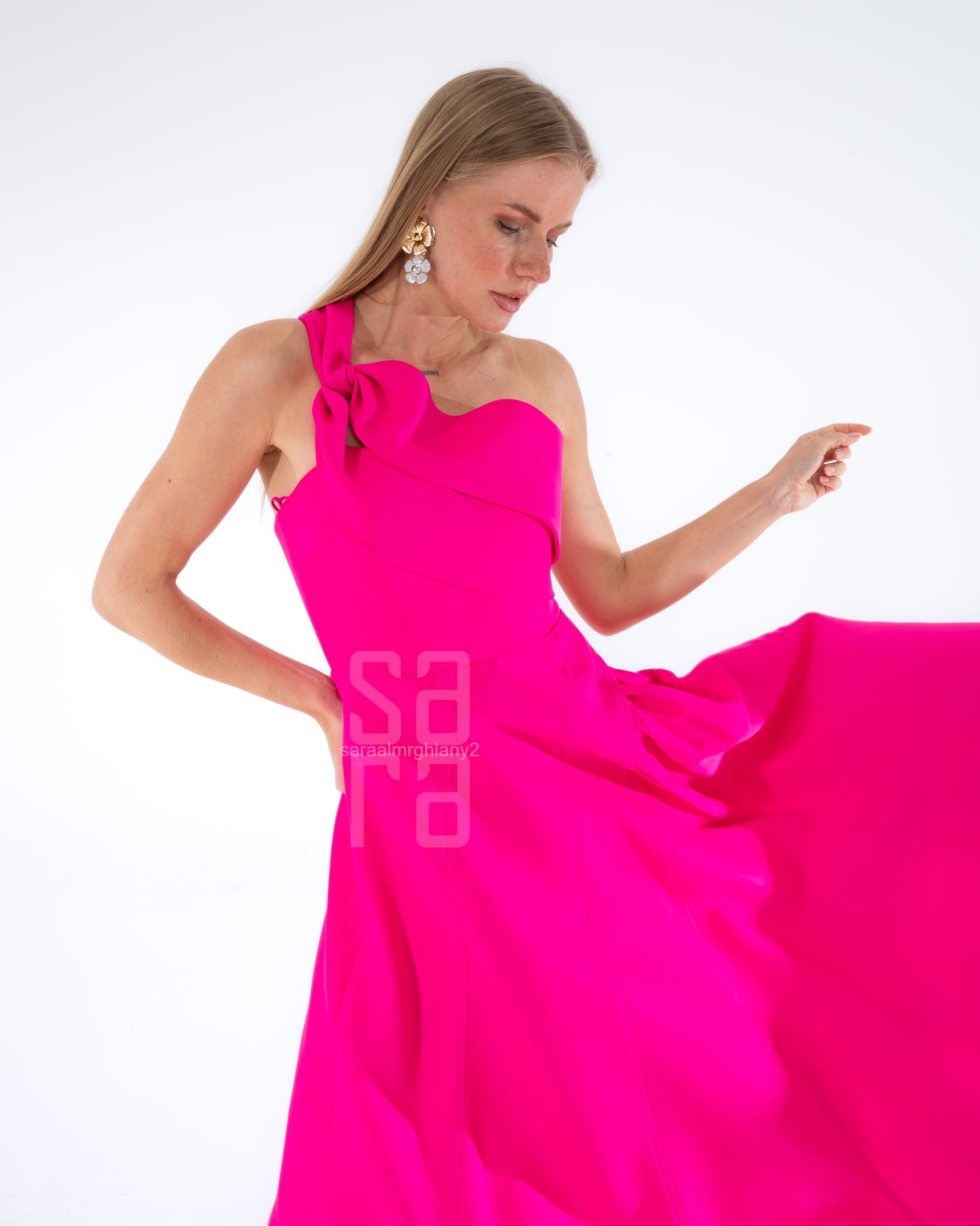 فستان فوشيا