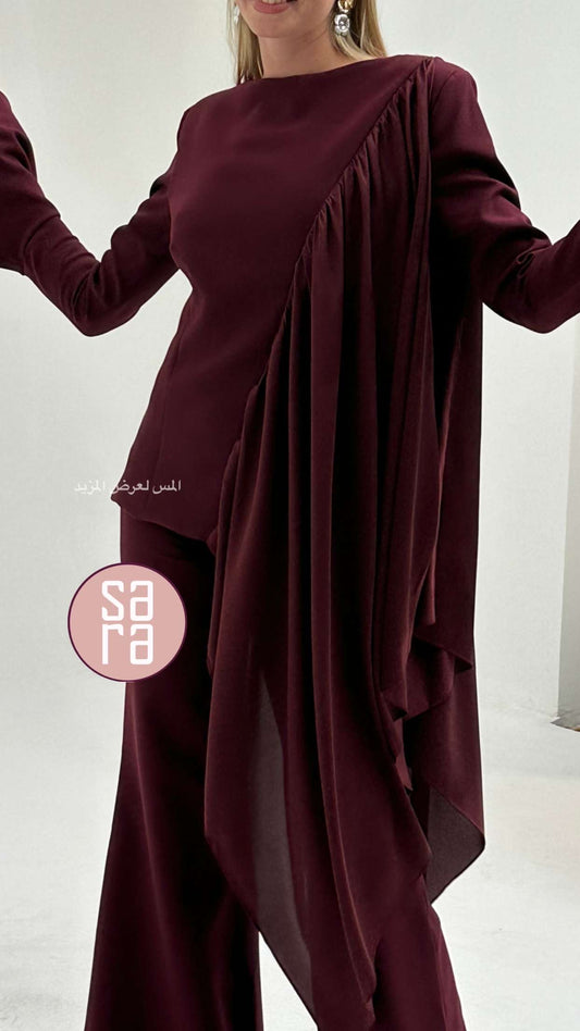 طقم برغندي سايز 40