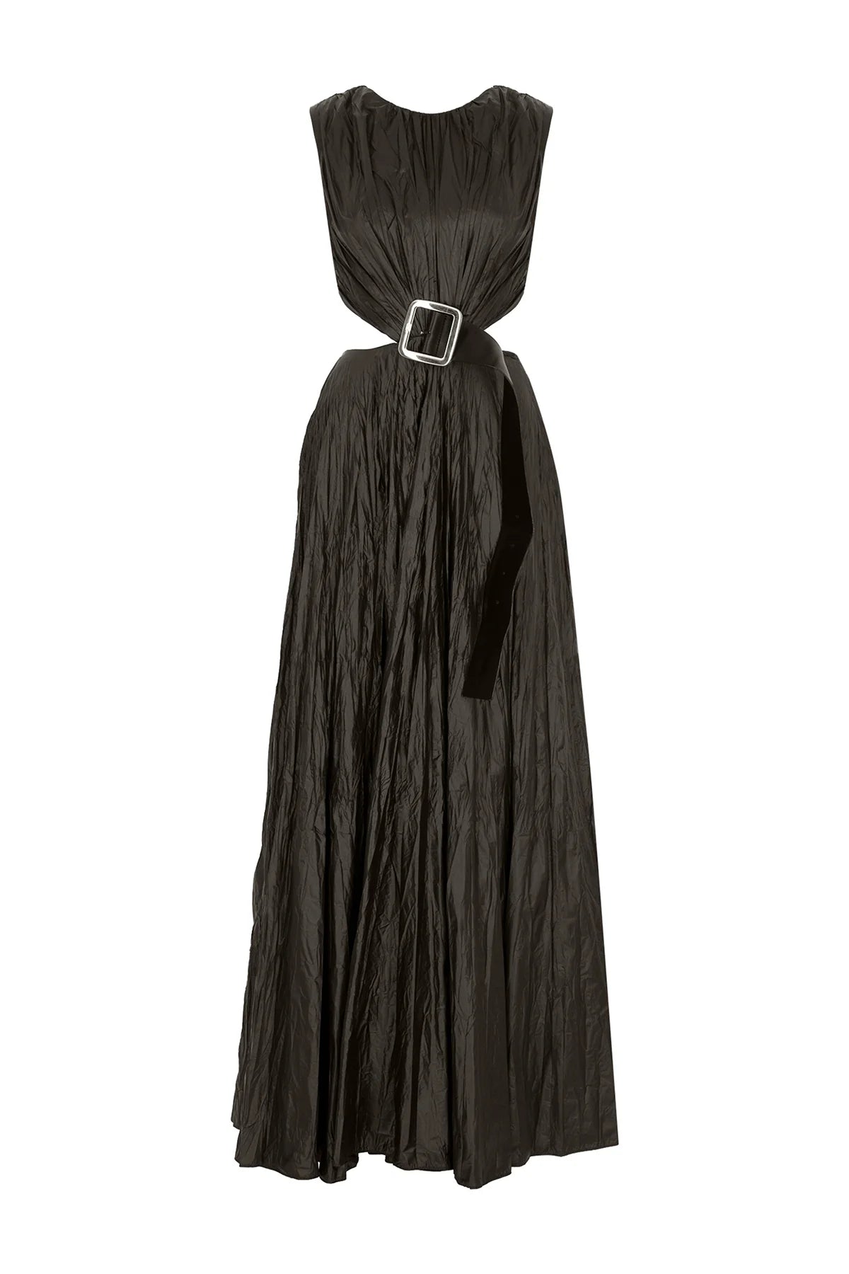 BÜZGÜLÜ KEMERLİ PİLELİ ABİYE ELBİSE 2045