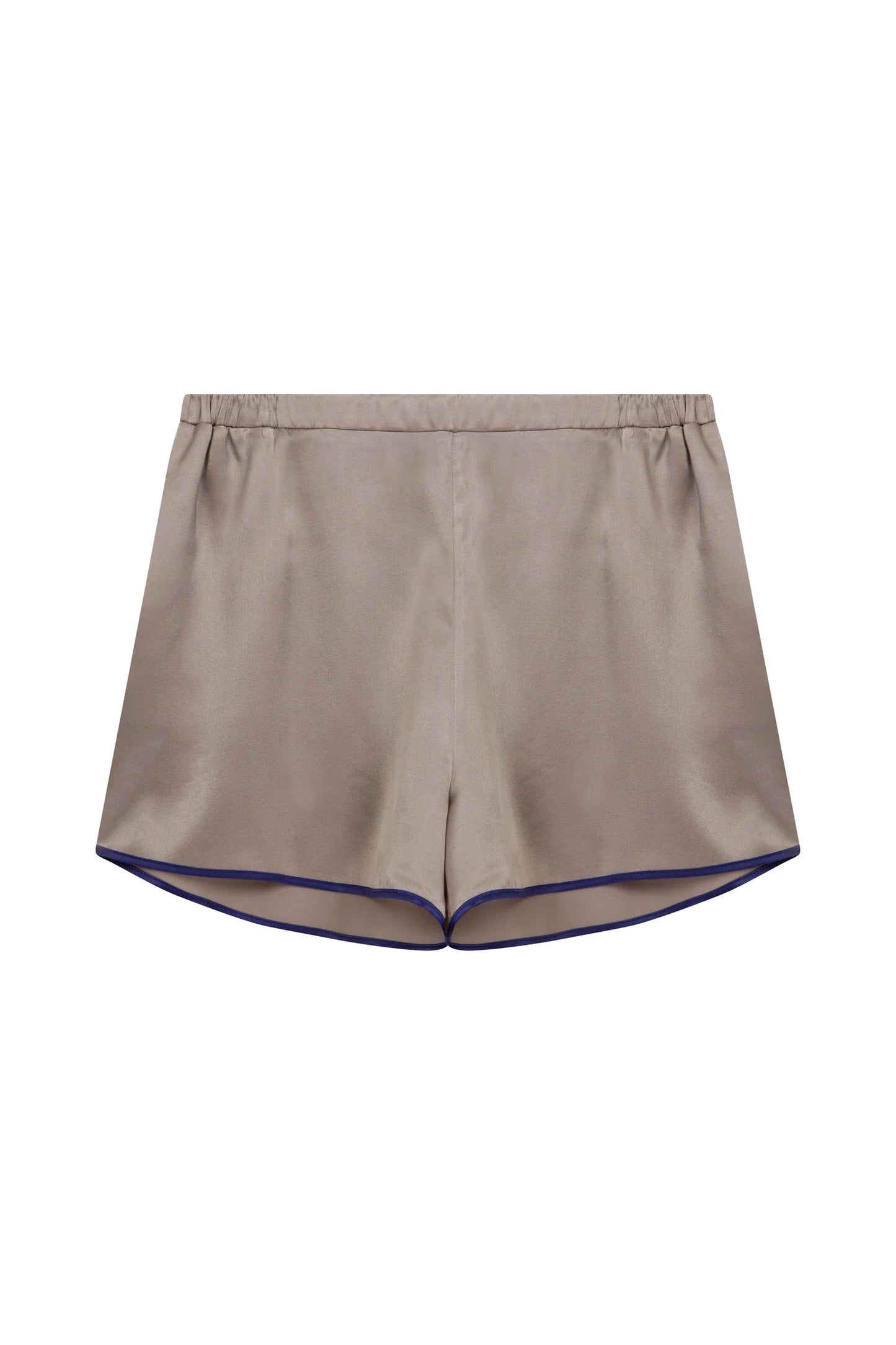 Nelole Silk Shorts Pajama Set Silver