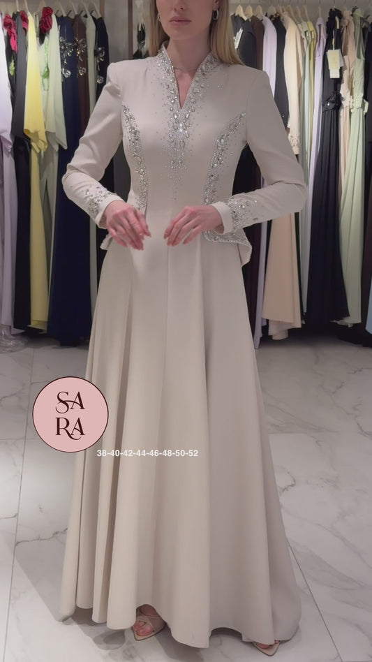 فستان كريب فخم 2290