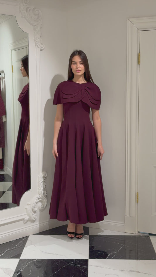 فستان كريب فخم 1187